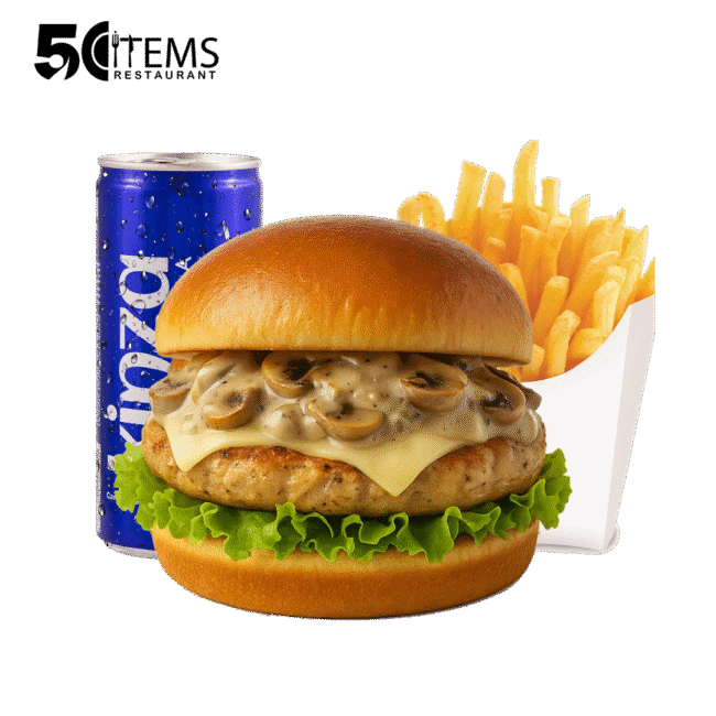 وجبة برجر مشروم تشيكن