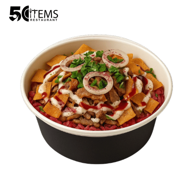 فتة مريم شاورما لحم